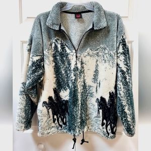 Mazmania vintage 90s jacket with horses